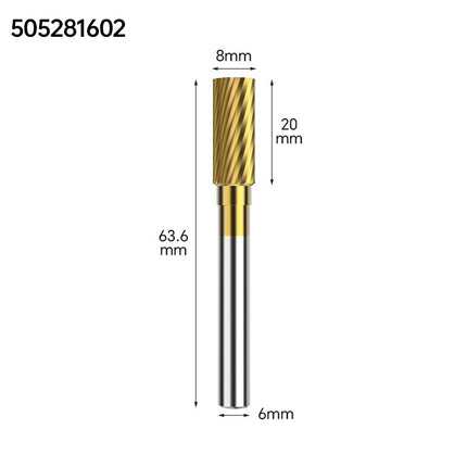 Coated Carbide Rotary Burr with 6mm Shank