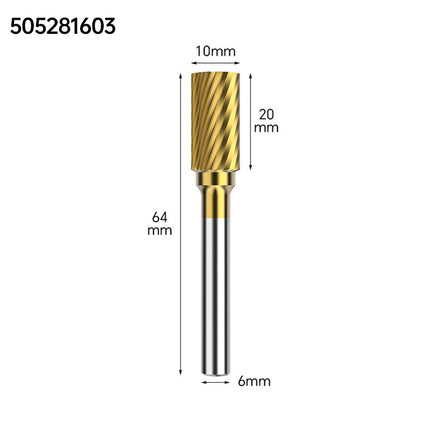 Coated Carbide Rotary Burr with 6mm Shank