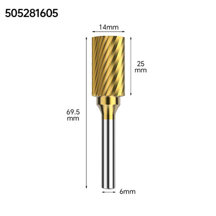 Coated Carbide Rotary Burr with 6mm Shank