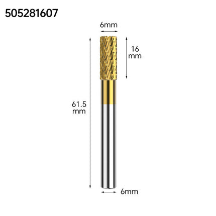 Coated Carbide Rotary Burr with 6mm Shank