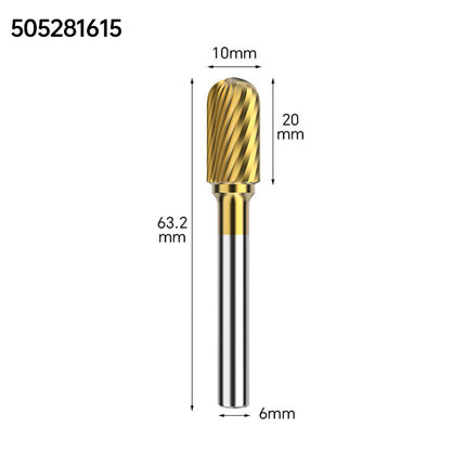 Coated Carbide Rotary Burr with 6mm Shank