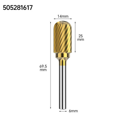 Coated Carbide Rotary Burr with 6mm Shank