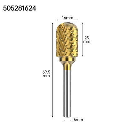 Coated Carbide Rotary Burr with 6mm Shank