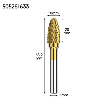 Coated Carbide Rotary Burr with 6mm Shank