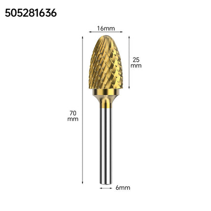 Coated Carbide Rotary Burr with 6mm Shank