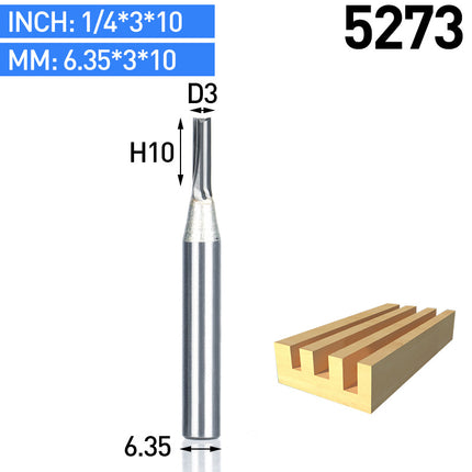 TCT Straight End Mill Router Bits Carbide Cutter for Wood CNC Engraving Tool