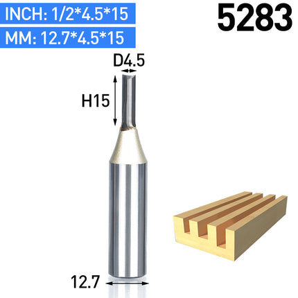 TCT Straight End Mill Router Bits Carbide Cutter for Wood CNC Engraving Tool
