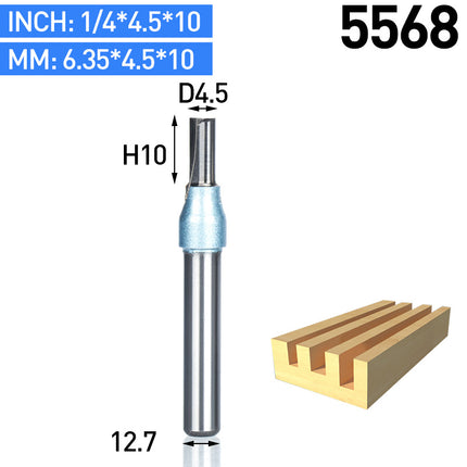 TCT Straight End Mill Router Bits Carbide Cutter for Wood CNC Engraving Tool