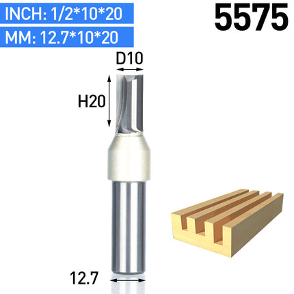 TCT Straight End Mill Router Bits Carbide Cutter for Wood CNC Engraving Tool