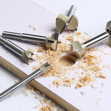 Hole Saw Cutter for Wood Forstner Drill Bit Hex 1/4in Shank Hinge Boring Bit Hole Saw Cutter Carbide Steel for Wood Woodworking Tools