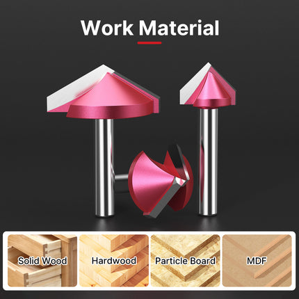 V Shape Wood Router Bit 60 90 120 150 Degrees 3D Engraving Bit for Wood Cutting Slotting