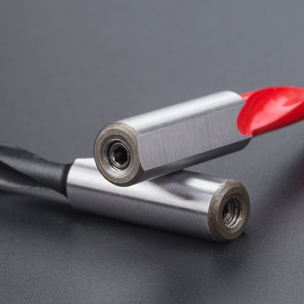 HUHAO 2 Flute Left/Right Forstner Wood Drill Bits 10mm Shank Drill Bits Router Bits Wood Alloy Hole Opener Woodworking Tools