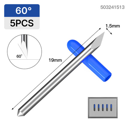 HUHAO SUMMA Blade 5pcs with Transparent Case Summa 30 Degrees Cutting Plotter Blade Carbide 30 45 60 Degrees Blade For Vinyl