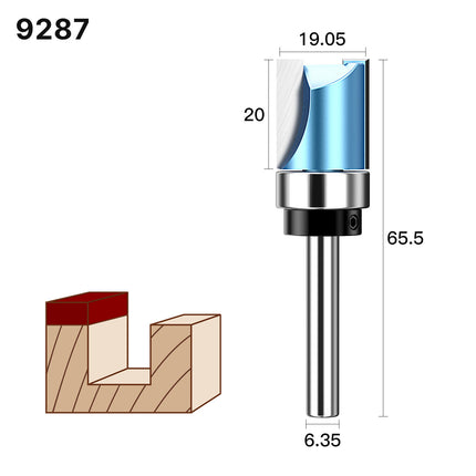 Flush Trim Router Bits Template Pattern Bit Bottom Bearing for Wood Carbide Steel Straight Milling Cutter⭐⭐⭐⭐⭐