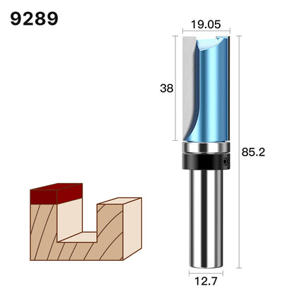 Flush Trim Router Bits Template Pattern Bit Bottom Bearing for Wood Carbide Steel Straight Milling Cutter⭐⭐⭐⭐⭐