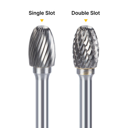 HUHAO E Rotary File Grinder Burr 6mm Shank Grinding Bit Head Carbide Steel Burr Drill Bit Grinding Metal Mould Power
