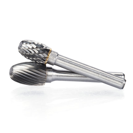 HUHAO E Rotary File Grinder Burr 6mm Shank Grinding Bit Head Carbide Steel Burr Drill Bit Grinding Metal Mould Power