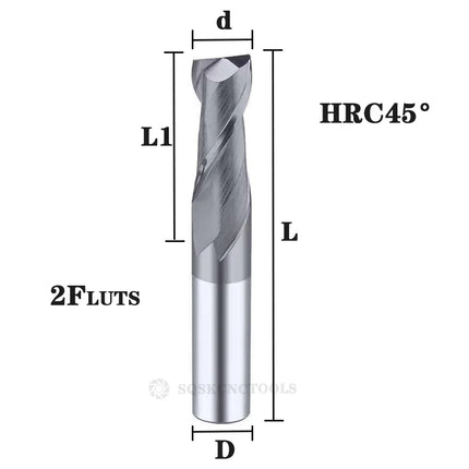 Carbide Radius End Cutter Mill Aluminium Cnc Milling Cutter For Metal Tungsten Steel CNC Maching Endmils