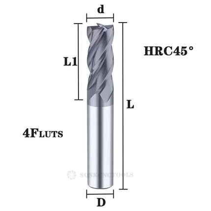 Carbide Radius End Cutter Mill Aluminium Cnc Milling Cutter For Metal Tungsten Steel CNC Maching Endmils