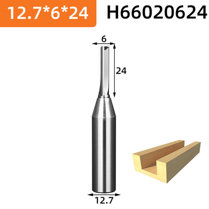 HUHAO 12.7mm Shank Milling Cutter Woodwroking Tool CNC End Mill TCT Carbide Steel Trimming Router Bit For MDF Plywood Chipboard