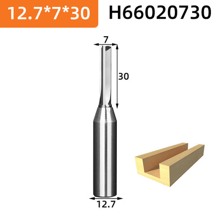 HUHAO 12.7mm Shank Milling Cutter Woodwroking Tool CNC End Mill TCT Carbide Steel Trimming Router Bit For MDF Plywood Chipboard