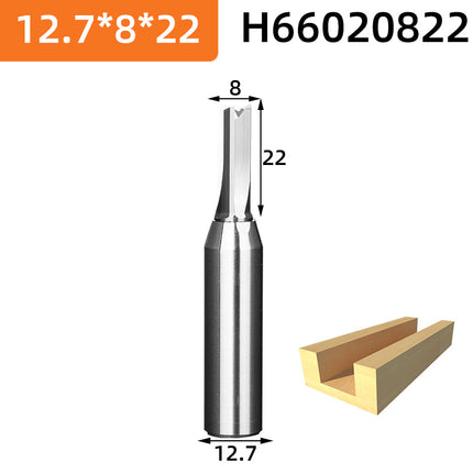 HUHAO 12.7mm Shank Milling Cutter Woodwroking Tool CNC End Mill TCT Carbide Steel Trimming Router Bit For MDF Plywood Chipboard