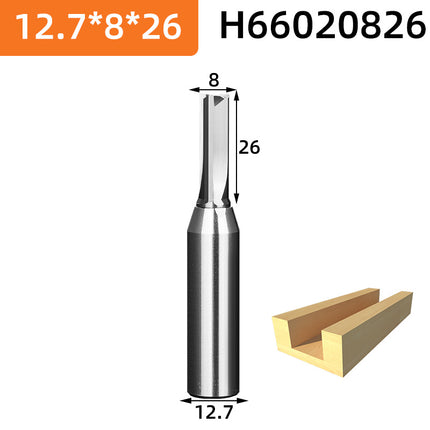 HUHAO 12.7mm Shank Milling Cutter Woodwroking Tool CNC End Mill TCT Carbide Steel Trimming Router Bit For MDF Plywood Chipboard
