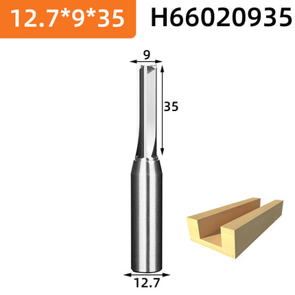HUHAO 12.7mm Shank Milling Cutter Woodwroking Tool CNC End Mill TCT Carbide Steel Trimming Router Bit For MDF Plywood Chipboard
