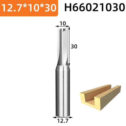 HUHAO 12.7mm Shank Milling Cutter Woodwroking Tool CNC End Mill TCT Carbide Steel Trimming Router Bit For MDF Plywood Chipboard