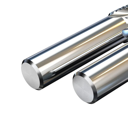HUHAO 4 Flutes Aluminum Roughing End Mill Full-Grinding Wave Edge Milling Cutter HSS Endmills Open-Coarse End Mill