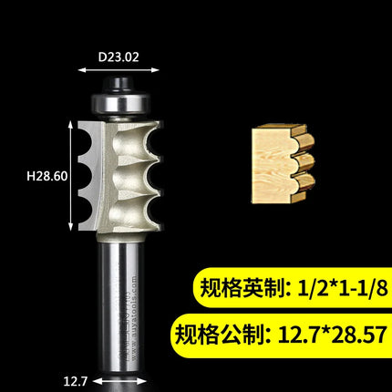 Arden Triple Bead Router Bit Woodworking Tool Multi Reed Bits