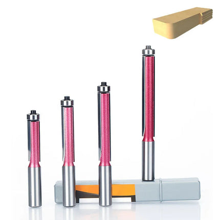 1pc 1/2" Shank Flush Trim Router Bits For Wood Trimming Cutters With Bearing Woodworking Industrial Grade Milling Cutter⭐⭐⭐⭐⭐