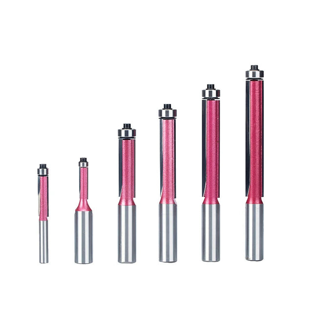 1pc 1/2" Shank Flush Trim Router Bits For Wood Trimming Cutters With Bearing Woodworking Industrial Grade Milling Cutter⭐⭐⭐⭐⭐
