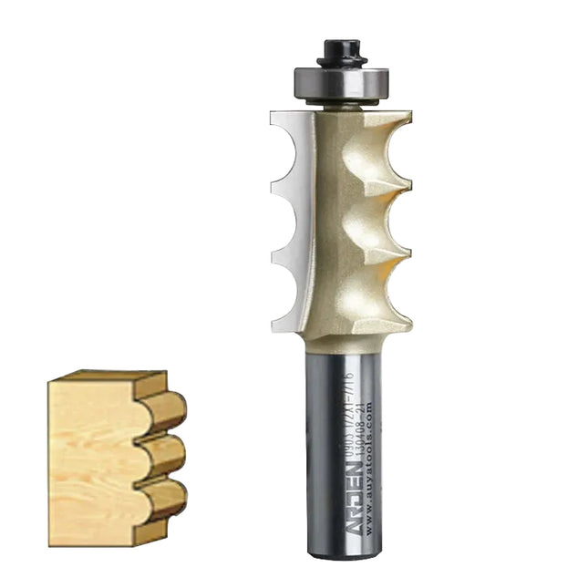 Arden Triple Bead Router Bit Woodworking Tool Multi Reed Bits