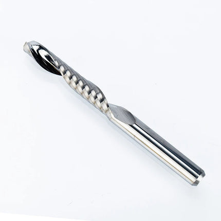 HUHAO 4mm Single Flute Spiral Cutter router bit CNC For Acrylic PVC MDF End Mill Carbide Milling Cutter