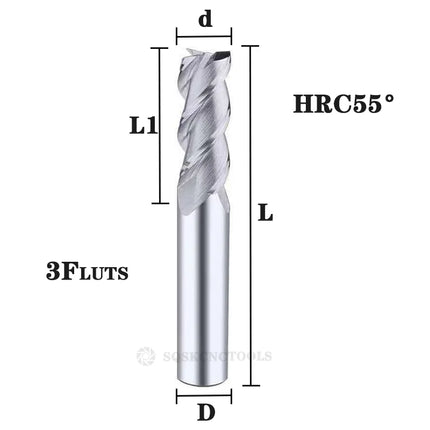 Carbide Radius End Cutter Mill Aluminium Cnc Milling Cutter For Metal Tungsten Steel CNC Maching Endmils