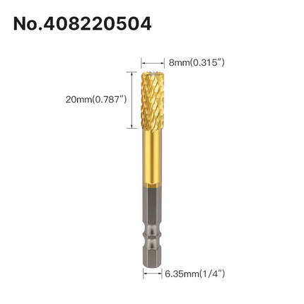 HUHAO Rotary Burrs Rotary File Drill Bit Hexagon Shank Titanium Coating Carbide Steel Electric Screw Alloy CNC Milling Cutter