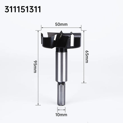 HUHAO 10mm Round Shank 3 Blades Forstner Drill Bit Hole Saw Center Router Bit Carbide Milling Cutter For Wood Woodworking Tools