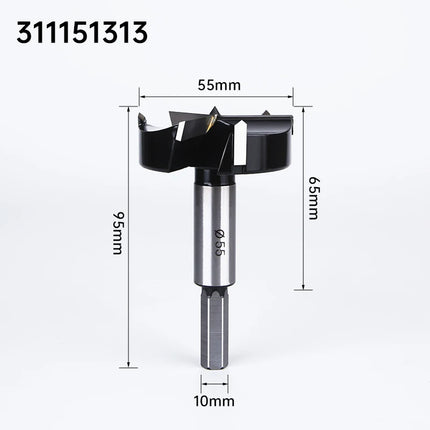 HUHAO 10mm Round Shank 3 Blades Forstner Drill Bit Hole Saw Center Router Bit Carbide Milling Cutter For Wood Woodworking Tools