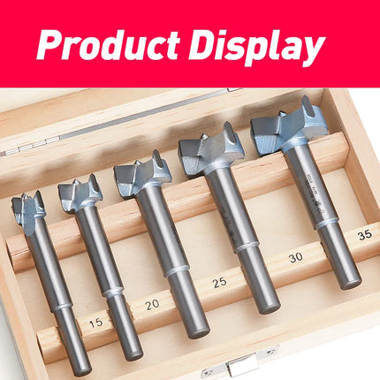 HUHAO Hole Saw set  for Wood Kit 15mm to 35mm Hinge Boring Drill Bits