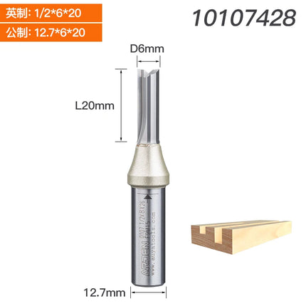 Arden TCT 2 Flute Straight Router Bit Woodworking ArdenCutter Trimming Router Bit 1/2 inch Shank CNC Woodworking Engraving Tools