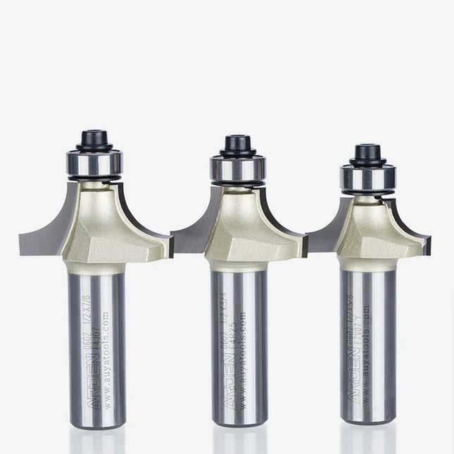 ARDEN Round Corner Chamfering Milling Cutter Carbide Round Over Router Bit Radius Edge Woodworking Trimming CNC Tool Wood MDF