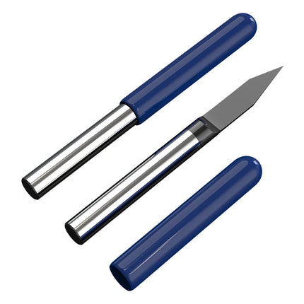 HUHAO 4mm Shank Bottom Carbide Engraving Router Bits for Metal Wood Stainless Steel Titanium Coating Milling Cutter PCB CNC Tool