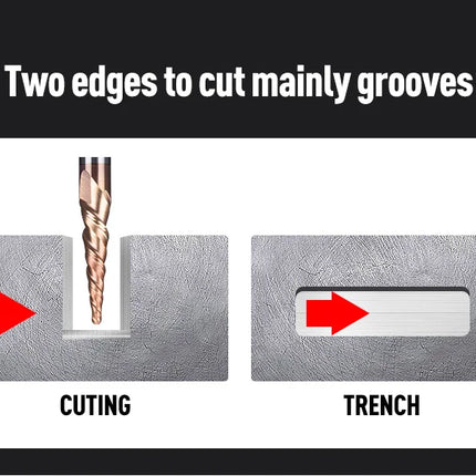 HUHAO Spiral Ball Nose Tapered End Mill Engraving Bit HRC55 CNC End Mill 4mm 6mm 8mm 3D Carving Bits Wood Metal Tools
