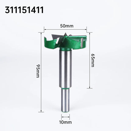 HUHAO 10mm Round Shank 3 Blades Forstner Drill Bit Hole Saw Center Router Bit Carbide Milling Cutter For Wood Woodworking Tools
