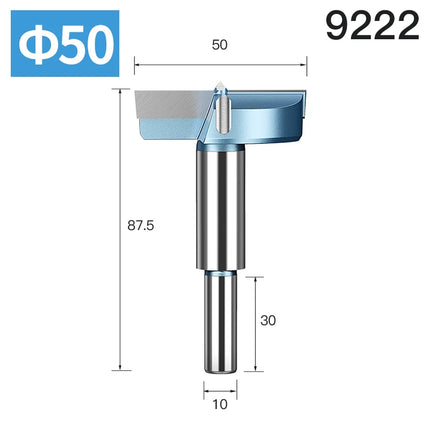 HUHAO Forstner Drill Bit 8mm 10mm Round Shank Wood Centering Hole Saw Diameter 14-53mm Carbide Cutter Woodworking Drill Bit Tool