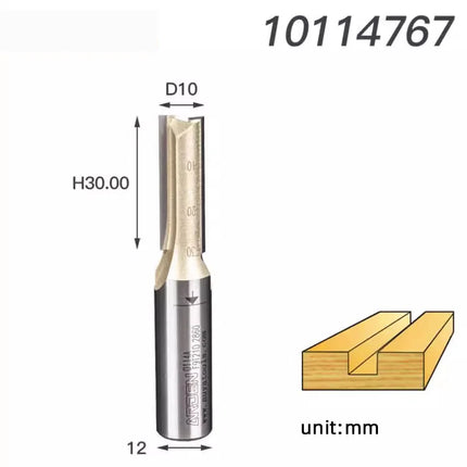 Arden Double Flute Straight Router Bit Wood Milling Cutter 6.35mm 12.7mm Shank Woodworking Tool CNC Flush Trim Arden Router Bits