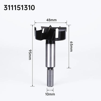 HUHAO 10mm Round Shank 3 Blades Forstner Drill Bit Hole Saw Center Router Bit Carbide Milling Cutter For Wood Woodworking Tools