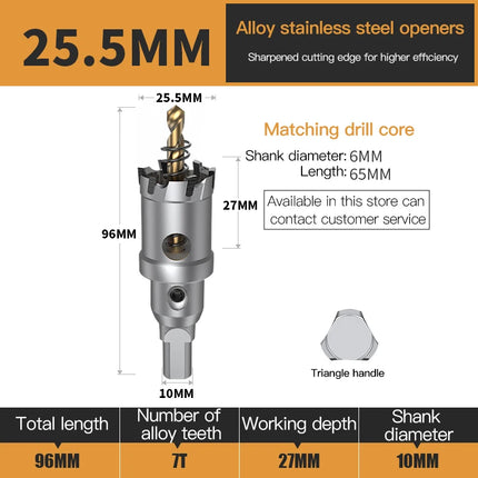 HUHAO 5A TCT Hole Saw Carbide Drill Bit For Metal Alloy Iron Stainless Steel Drilling 12mm-40mm Set Hole Saw Cutter Drilling