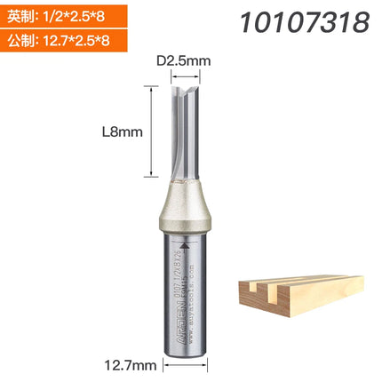 Arden TCT 2 Flute Straight Router Bit Woodworking ArdenCutter Trimming Router Bit 1/2 inch Shank CNC Woodworking Engraving Tools